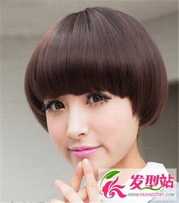 女生可爱锅盖头西瓜太郎发型 俏皮可爱倍显个性的短发