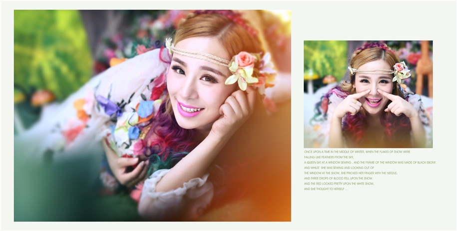 精灵少女 婚纱照