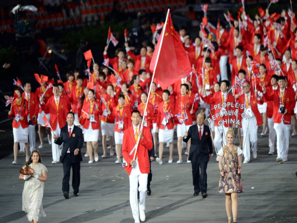伦敦奥运会之中国队进场旗手易建联