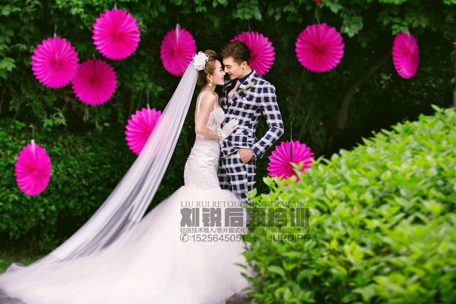 色彩 婚纱照