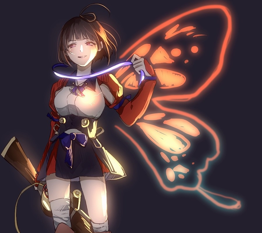 甲铁城的卡巴内瑞无名手机壁纸 神秘的红瞳美少