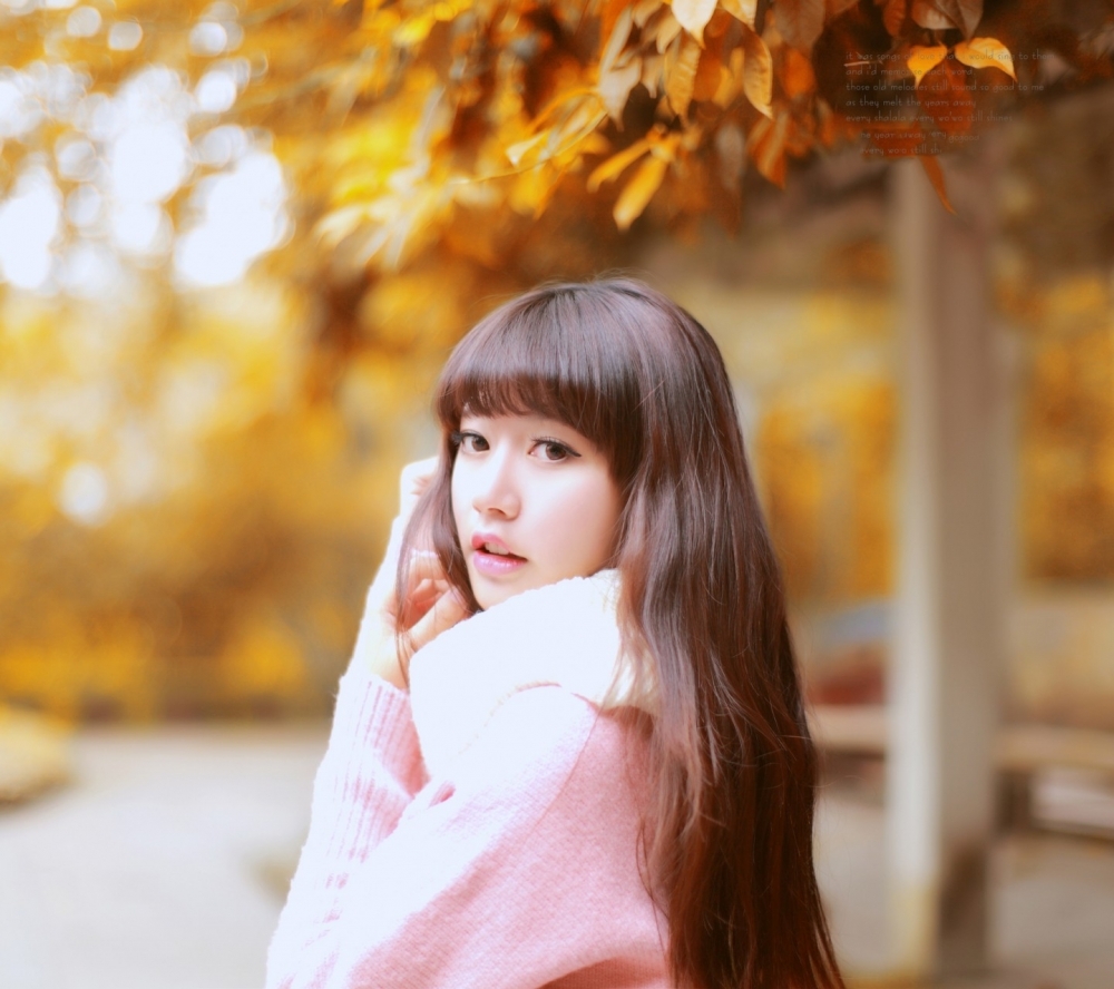 精选冬季圣诞清纯美丽少女手机壁纸下载