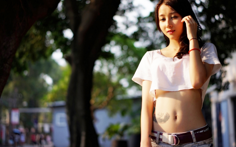 初秋非主流小清新养眼美女唯美意境写真桌面壁纸