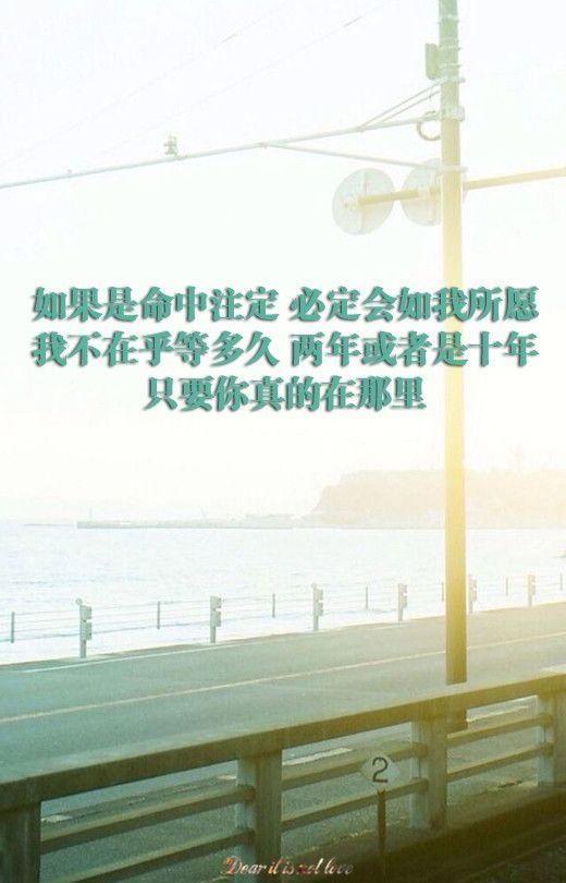 有没有爱都不要慌，因为未来还很长