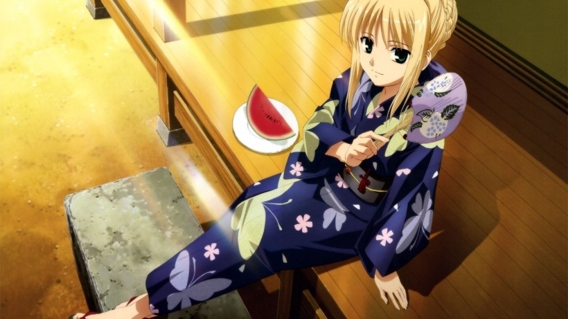 《Fate/stay night》中的Saber游戏桌面壁纸