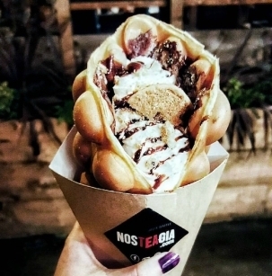 美食：鸡蛋仔冰激凌