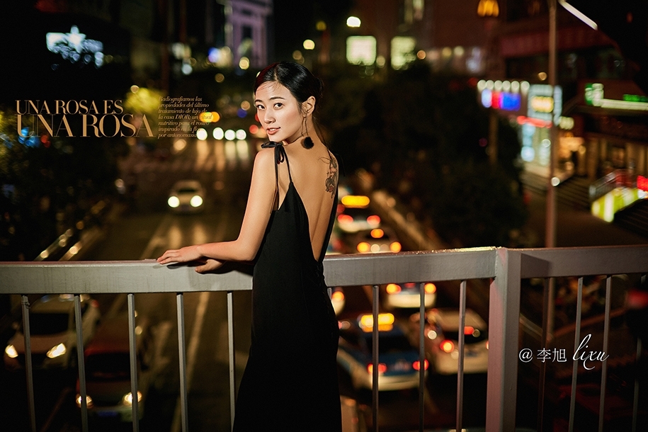 街拍夜景 婚纱照