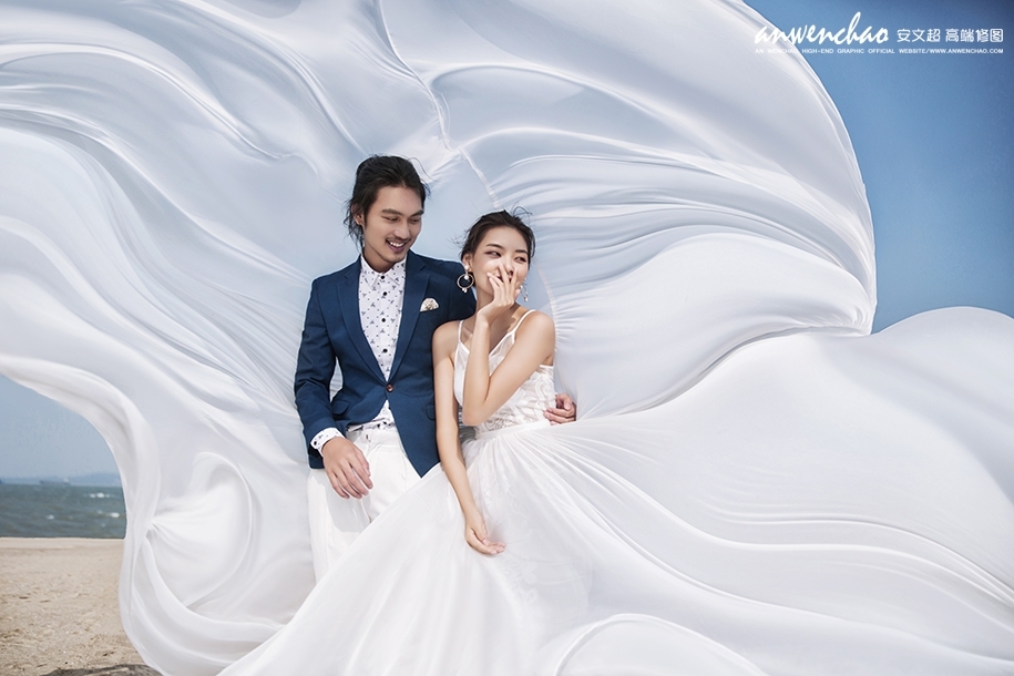 海风轻袭 婚纱照