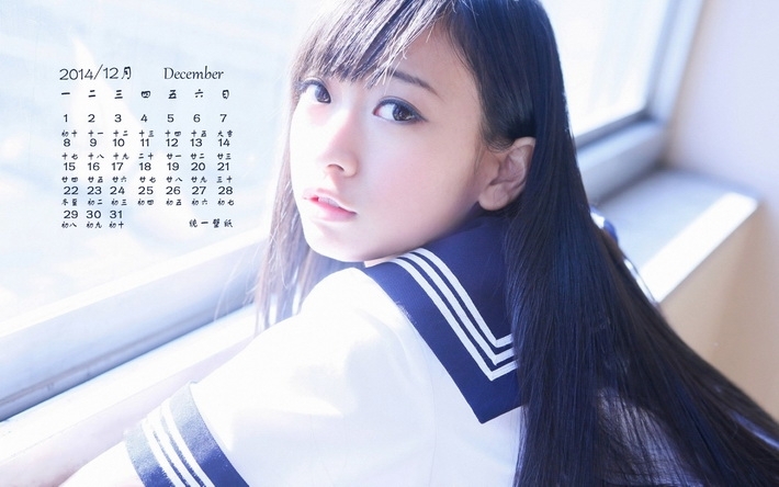 2014年12月清新日历壁纸大全