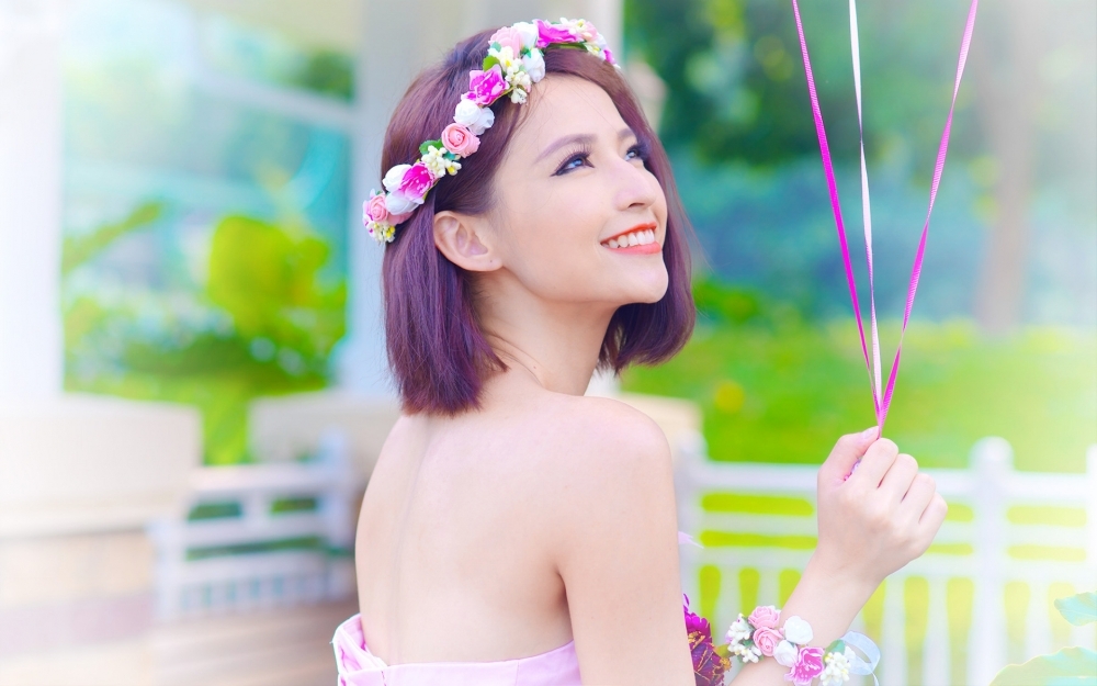 清新养眼靓丽美女唯美婚纱写真桌面壁纸第二辑
