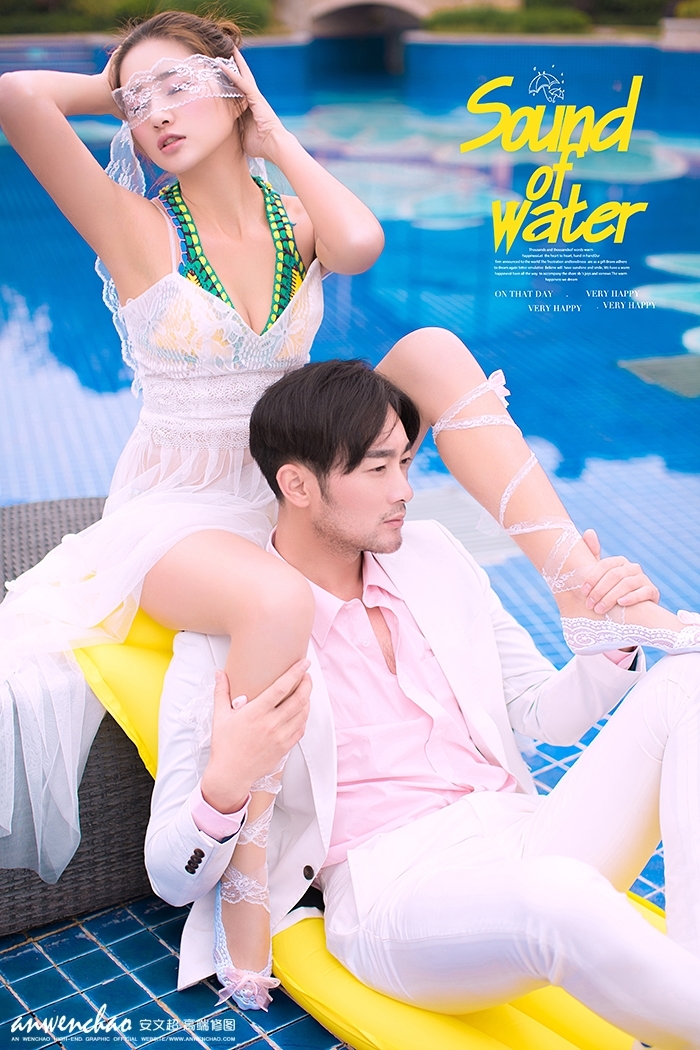 Pool party 婚纱照