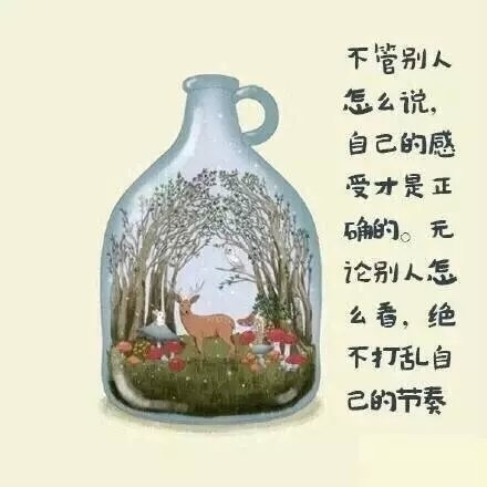 不管别人怎么说，自己的感受才是正确的
