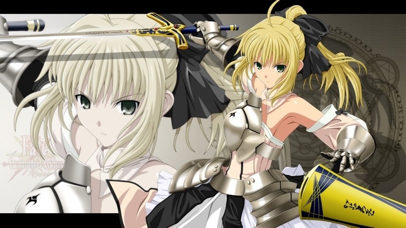《Fate/stay night》中的Saber游戏桌面壁纸