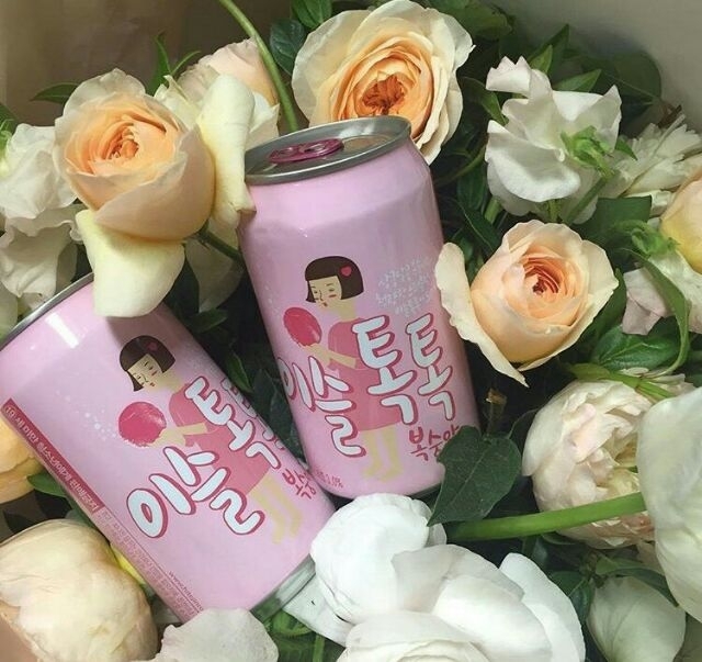 水蜜桃味碳酸酒 이슬톡톡