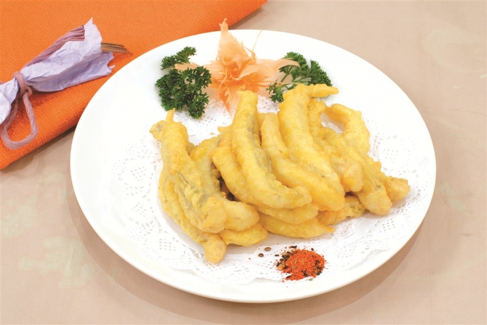 脆皮九肚鱼中式菜品美食素材图片