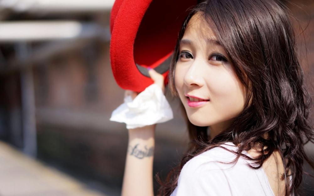 初秋非主流小清新养眼美女唯美意境写真桌面壁纸