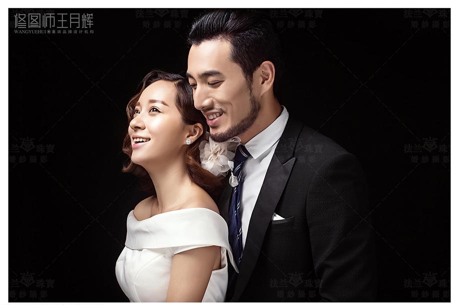 韩式单色 婚纱照