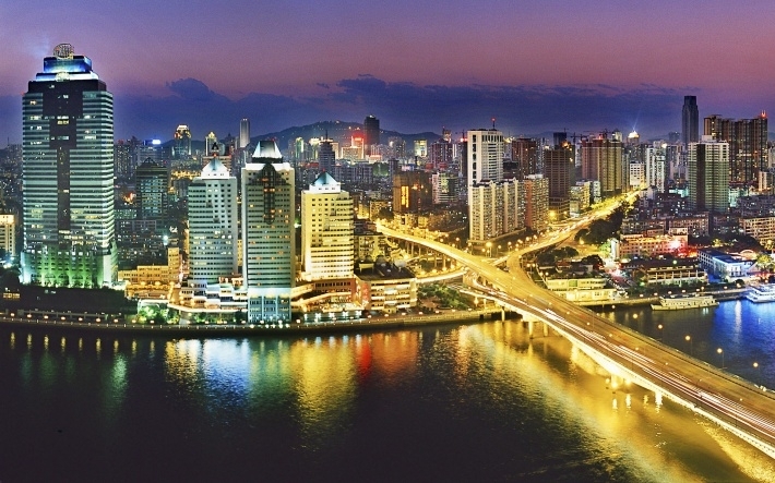 城市唯美建筑夜景图片壁纸