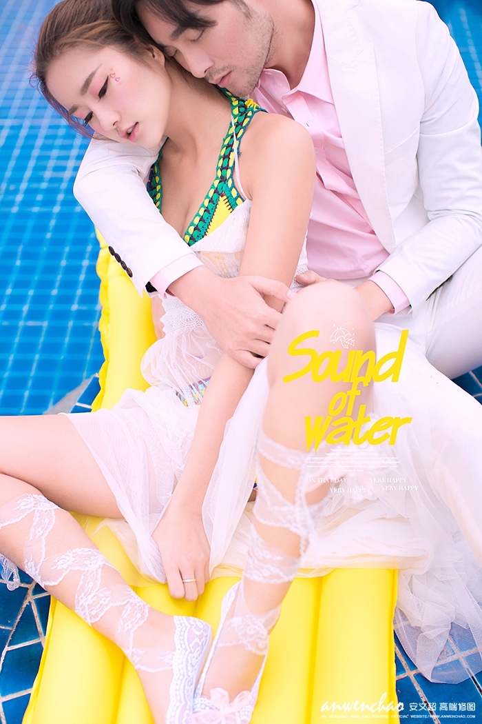 Pool party 婚纱照