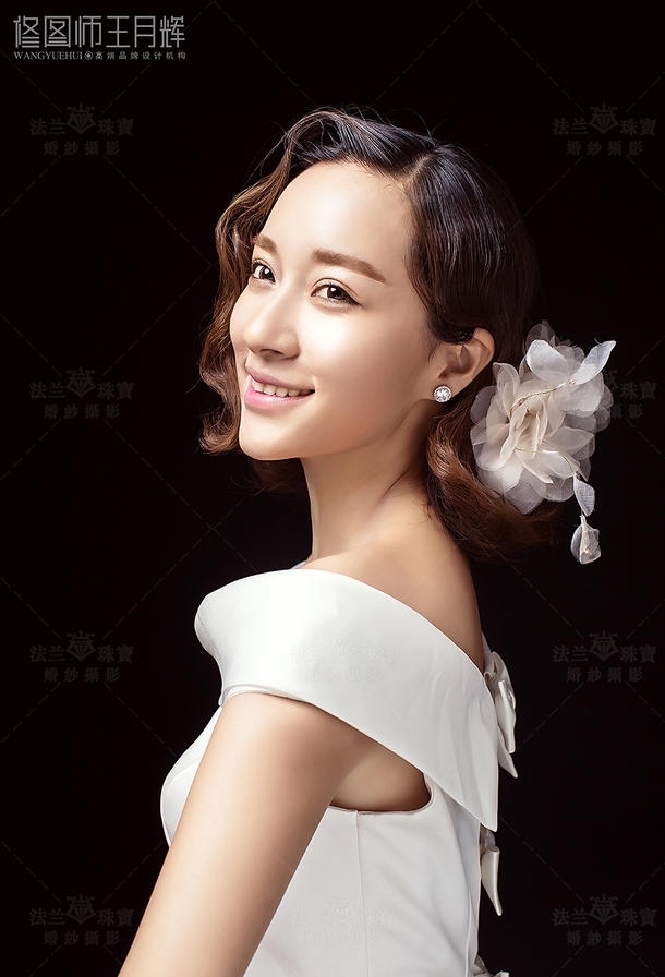 韩式单色 婚纱照