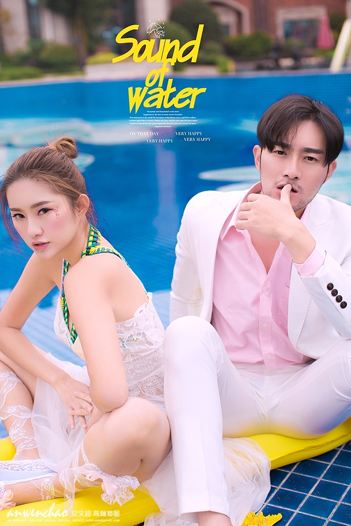 Pool party 婚纱照