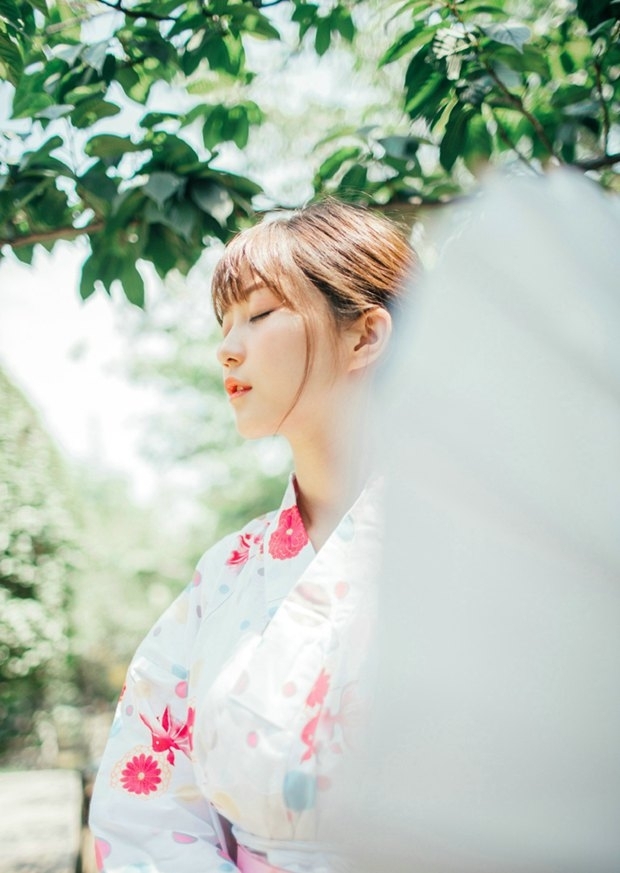 穿和服的唯美女生图片