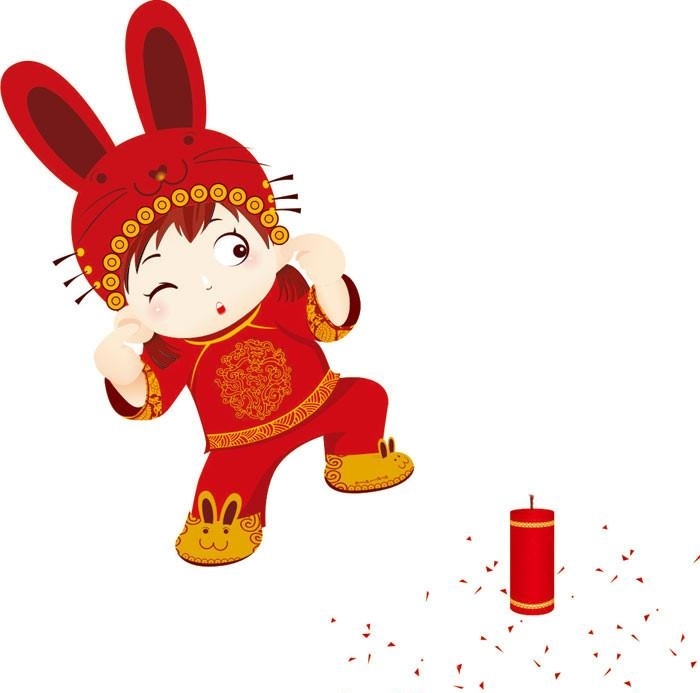 过年背景卡通画图片