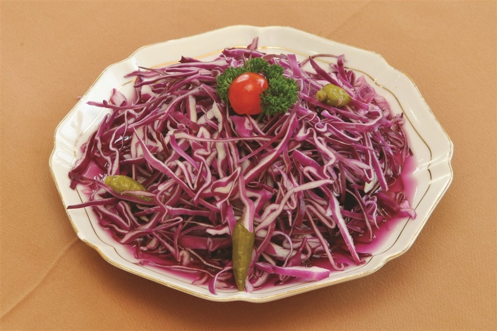 泡椒紫心连凉菜系列美食素材图片