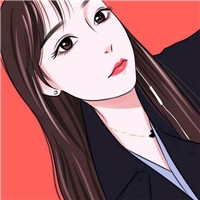 喜气洋洋的红色调女生卡通头像