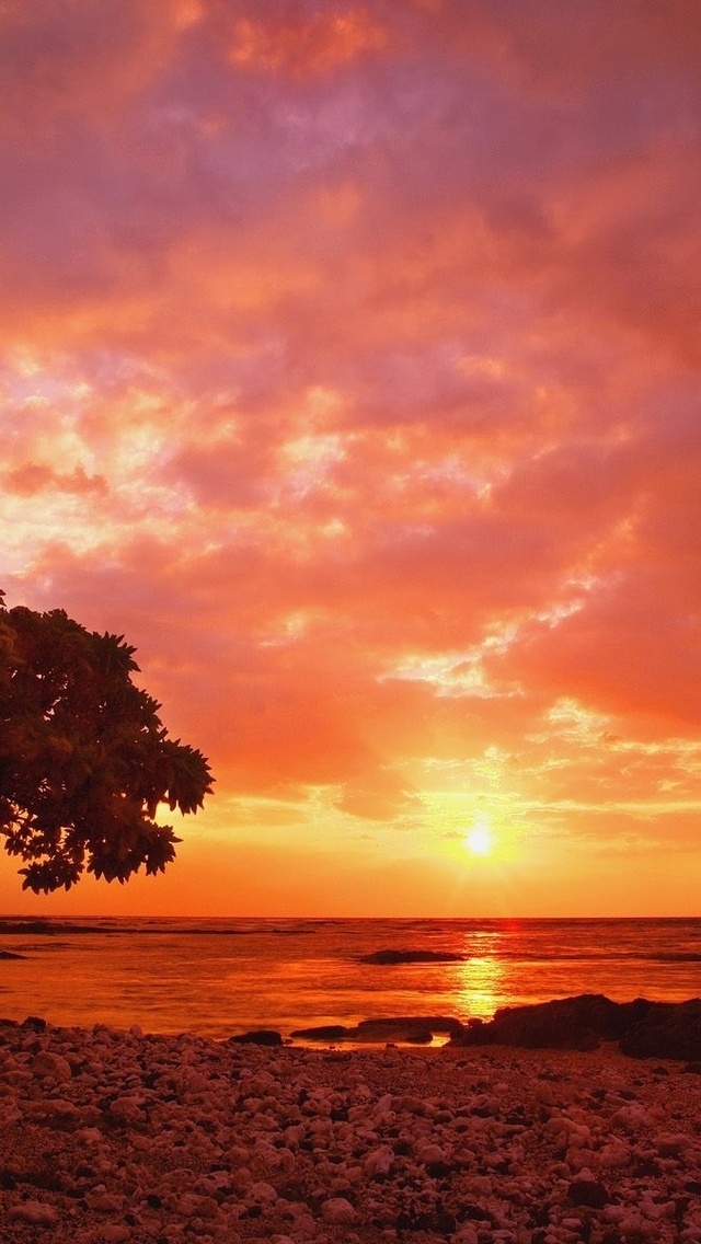iPhone5唯美夕阳壁纸下载