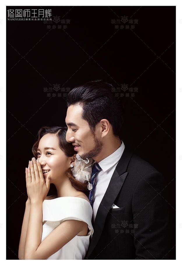 韩式单色 婚纱照