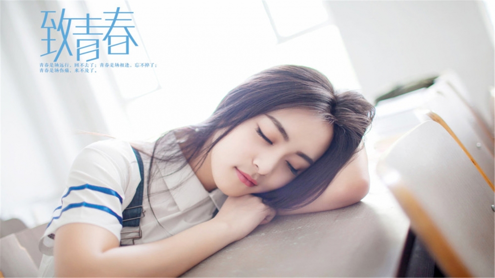 唯美小清新毕业季的清纯校园美女写真图片桌面壁纸第一辑