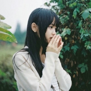 唯美意境长发美女头像