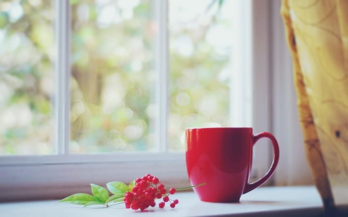 唯美静物水杯花瓶电脑桌面壁纸