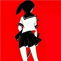 喜气洋洋的红色调女生卡通头像
