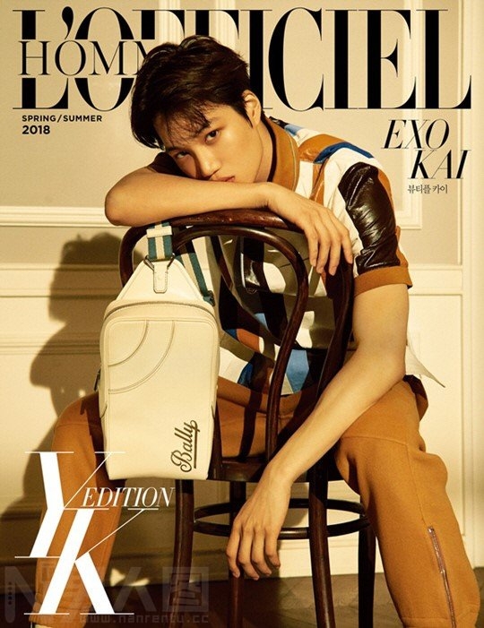 KAI图片高清 EXO成员KAI登男性时装杂志封面