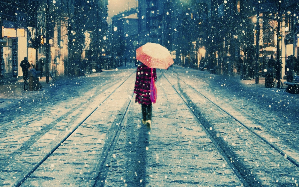 冬季雪景唯美高清桌面壁纸下载