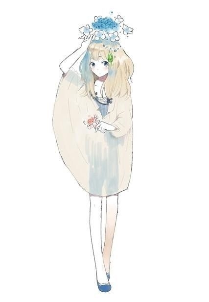 那些美美的女生插画