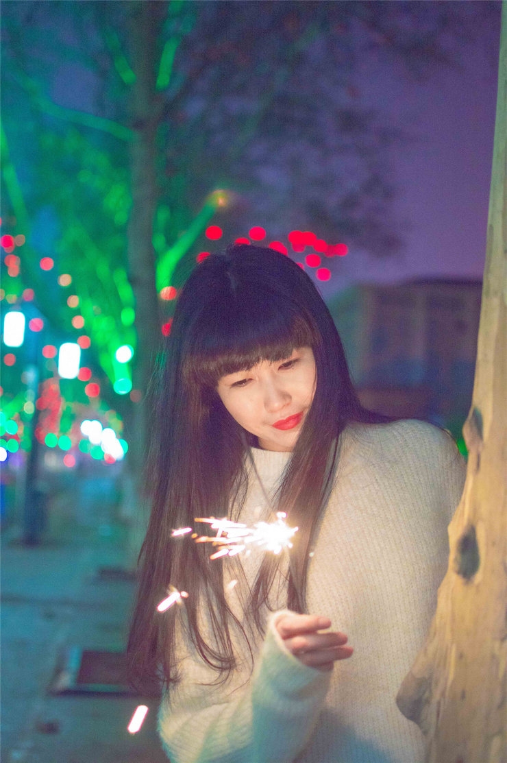 女神清纯图片 宛如夜的精灵