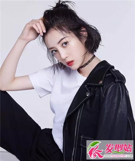 短发lob半扎发图片 最新短发半扎发