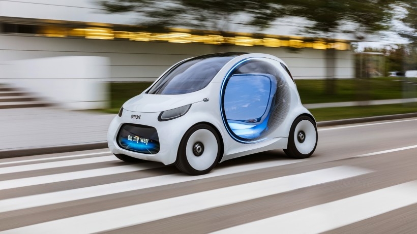 2017奔驰smart vision EQ fortwo桌面壁纸