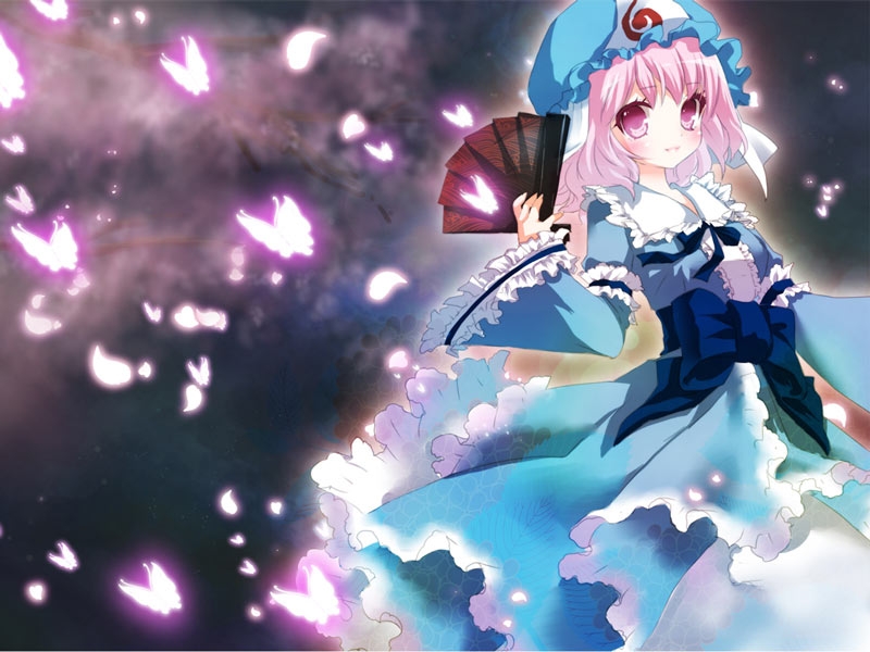 东方Project西行寺幽幽子动漫桌面壁纸