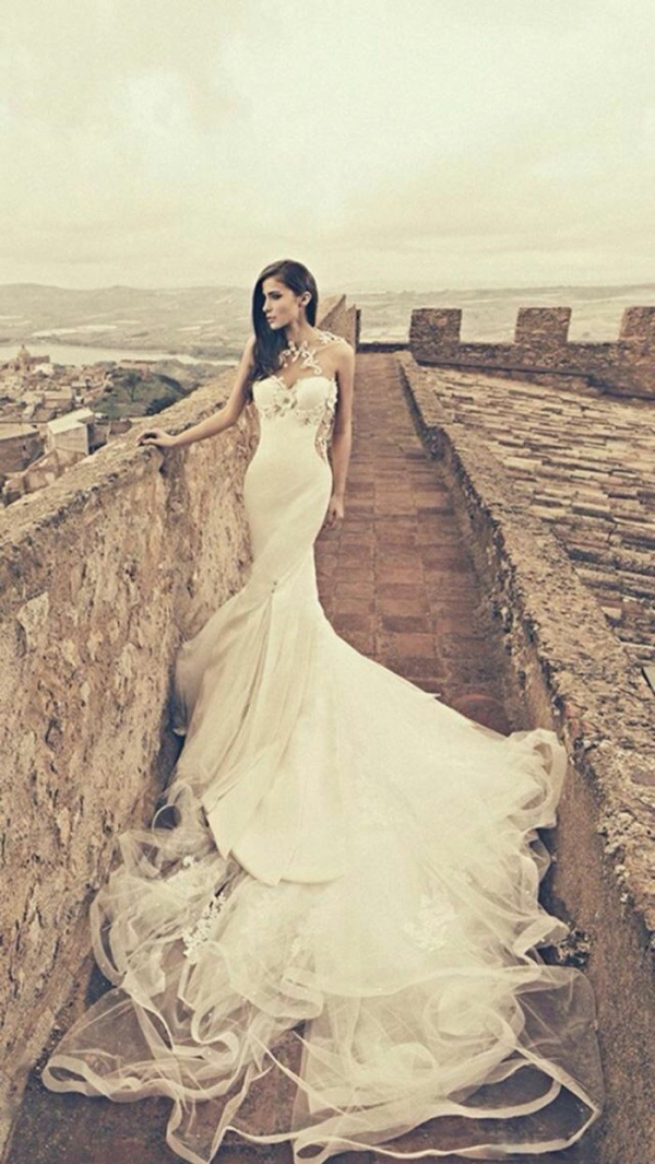 一个女人一生一定要穿一次白白的婚纱，照一张美美的婚纱照。