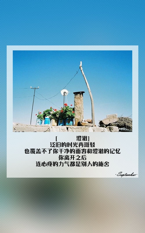 心疼的力气都是别人的施舍