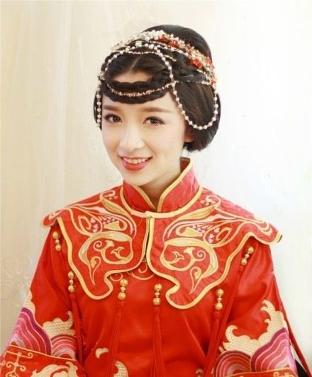 中式婚礼新娘发型美哒哒