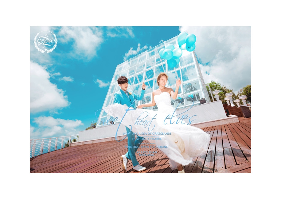 一组海风唯美婚纱照