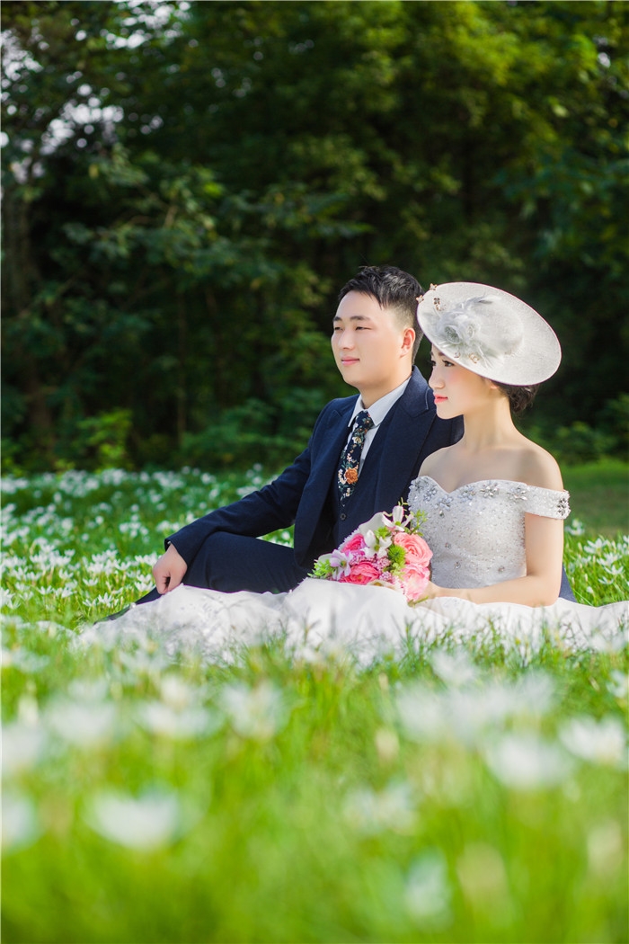 盛夏中的爱情 婚纱照