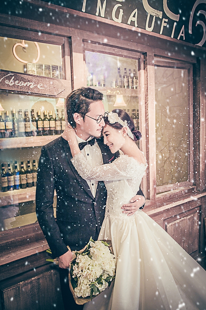 韩式雪景 婚纱照