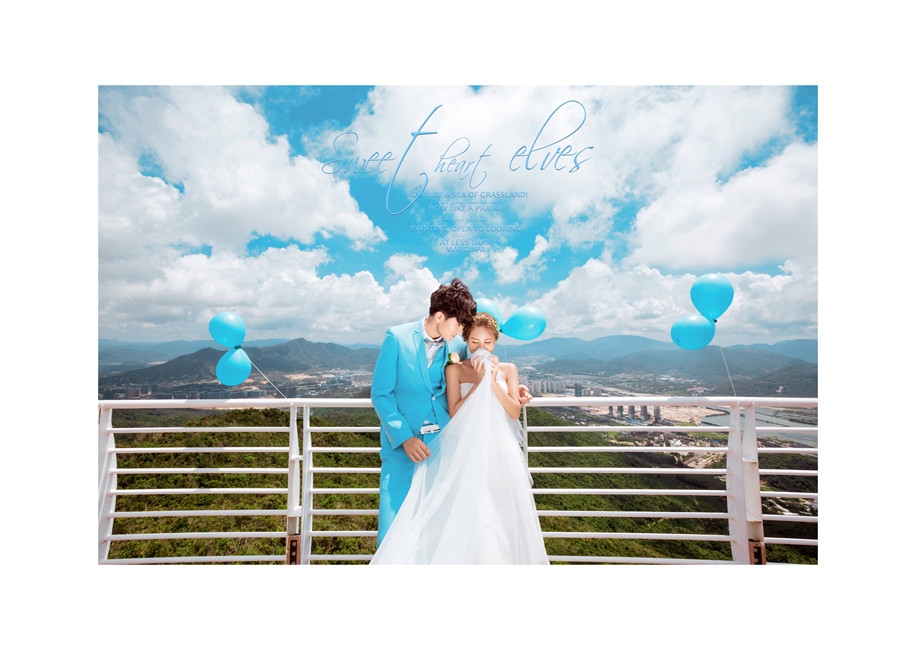 一组海风唯美婚纱照