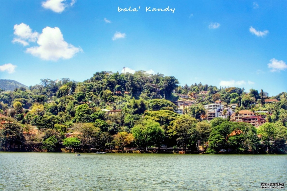 美丽的斯里兰卡康提湖风景图片